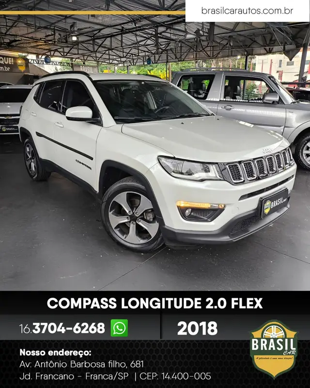 Carro Jeep Compass 2018 2.0 Longitude 4x2 (Aut) (Flex)