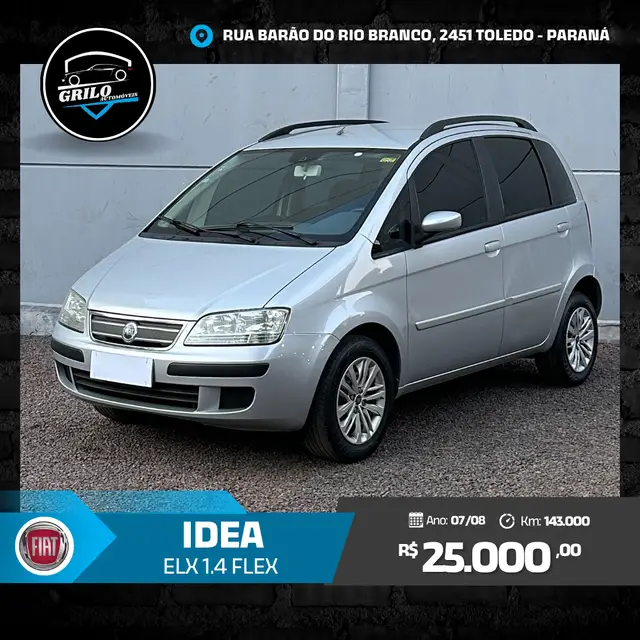 Carro Fiat Idea 2008 ELX 1.4 (Flex)