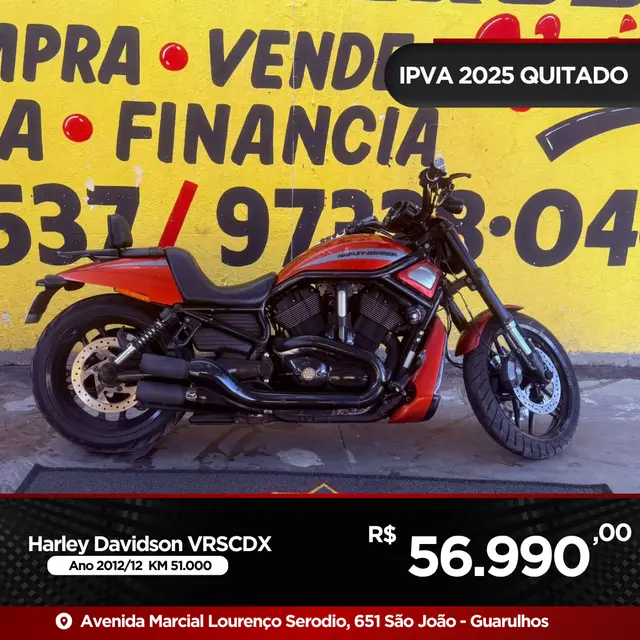 Moto Harley-Davidson V Rod Custom 2012 Night Rod Special