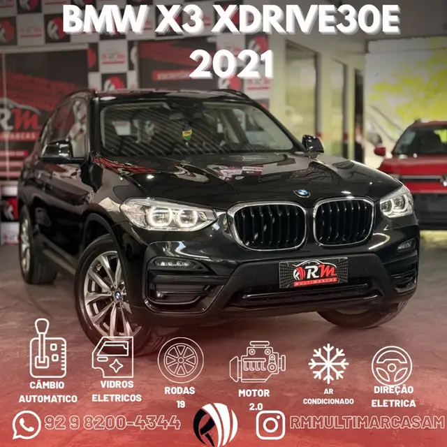 Carro BMW X3 2021 xDrive30e 2.0 Turbo Híbrido (Aut)