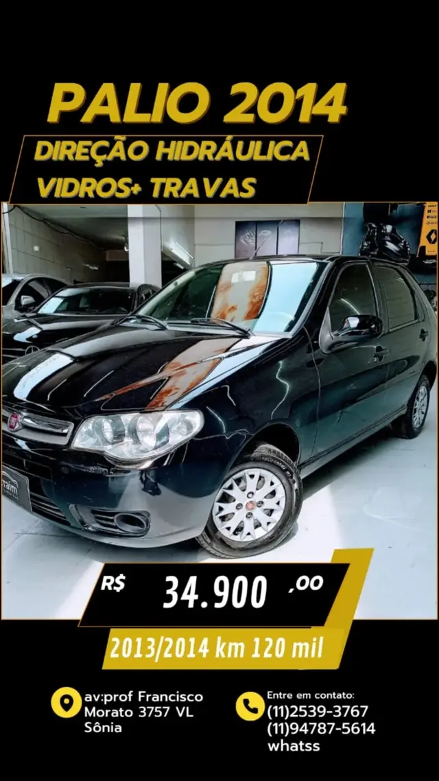 Carro Fiat Palio 2014 Fire 1.0 8V (Flex) 4p
