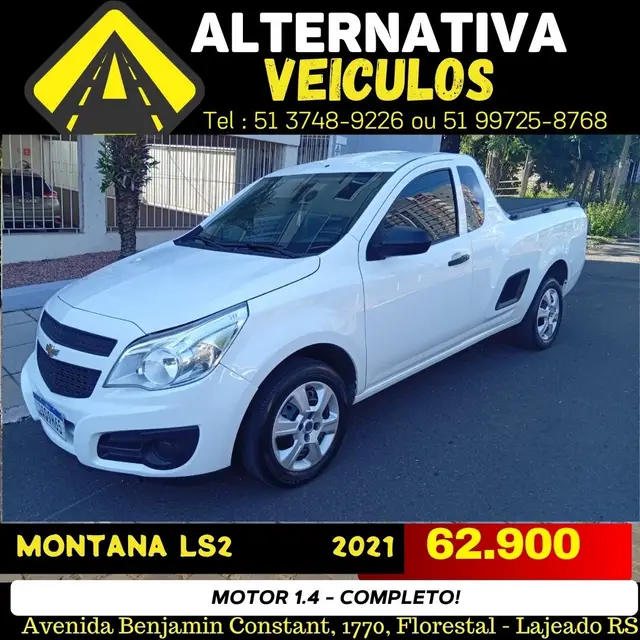 Carro Chevrolet Montana 2021 LS 1.4 (Flex)