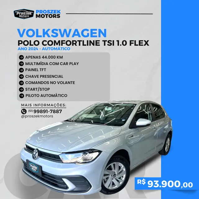 Carro Volkswagen Polo 2024 Comfortline (Aut) (Flex)