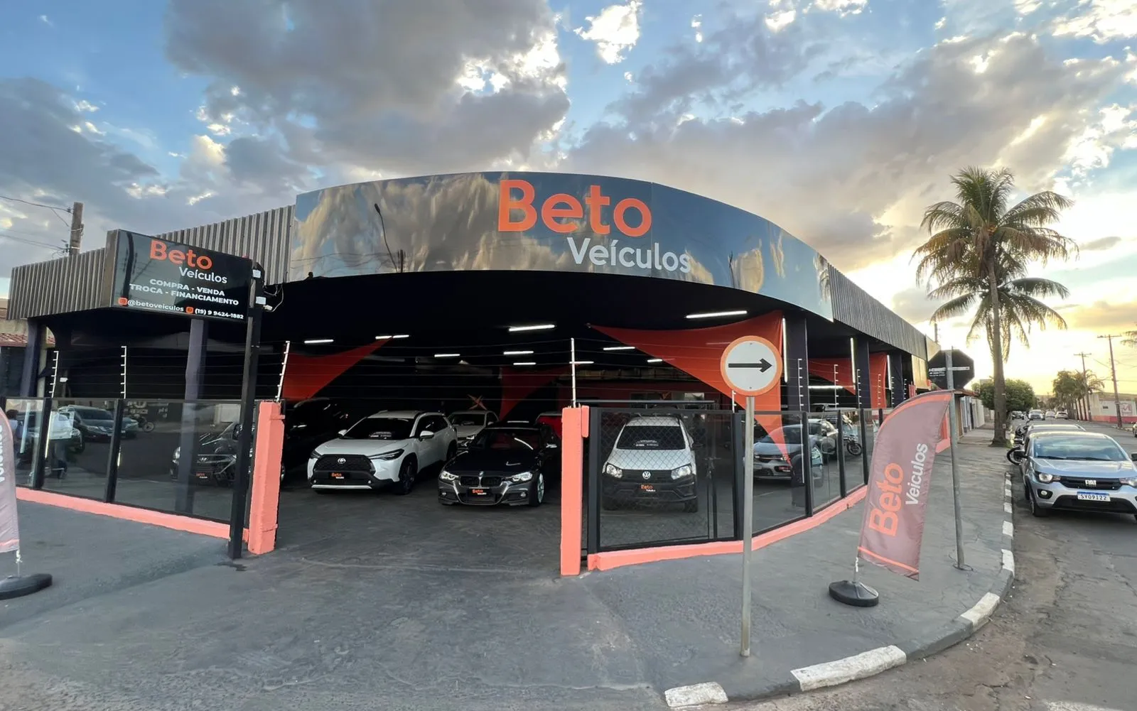 Fachada da loja Beto Veiculos - Cosmópolis - SP