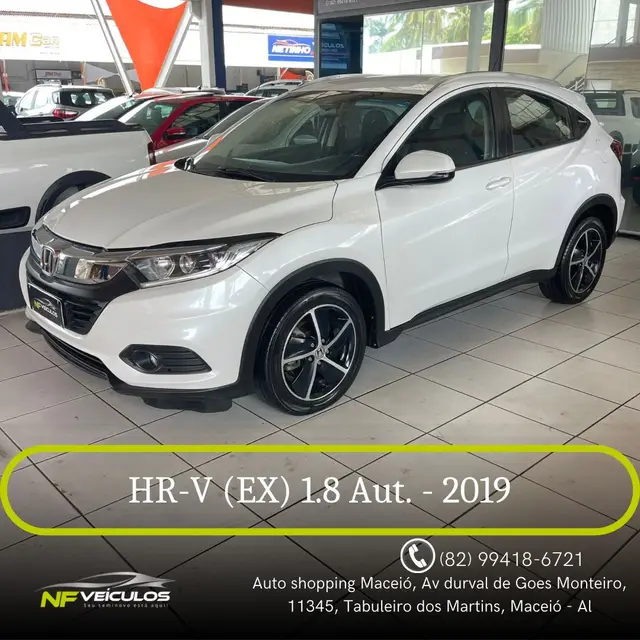 Carro Honda HR-V 2019 EX CVT 1.8 I-VTEC FlexOne