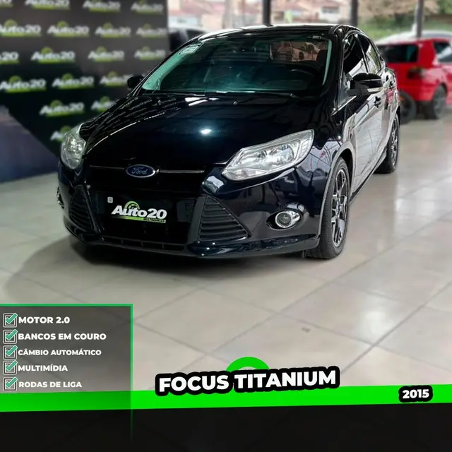 Carro Ford Focus Sedan 2015 Titanium Plus 2.0 16V PowerShift (Aut)