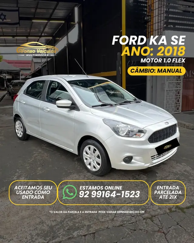 Carro Ford Ka 2018 1.0 SE (Flex)