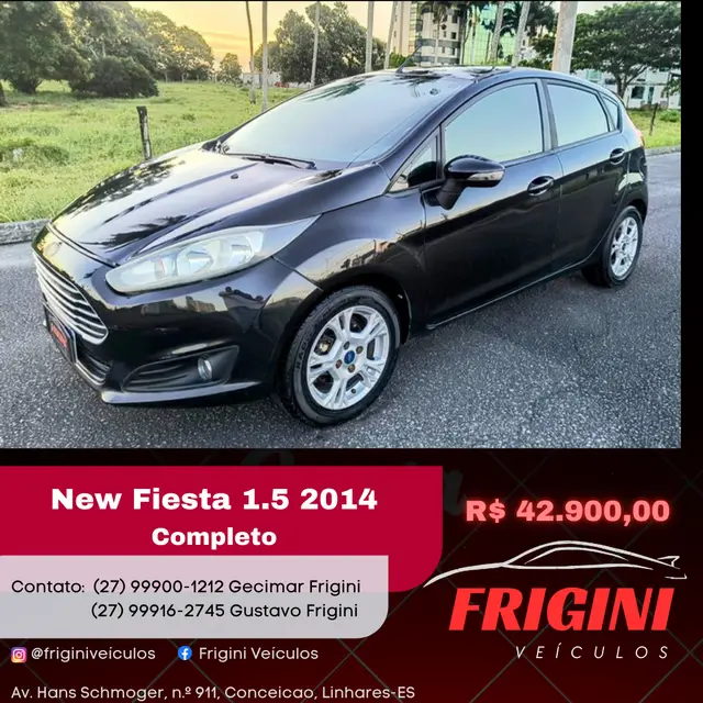 Carro Ford New Fiesta Hatch 2014 New Fiesta S 1.5 16V