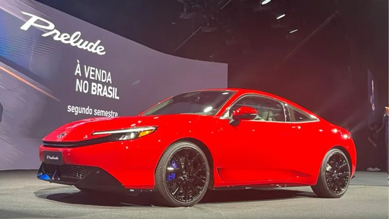 Honda anuncia Prelude: carro híbrido e esportivo chega ao Brasil em 2026