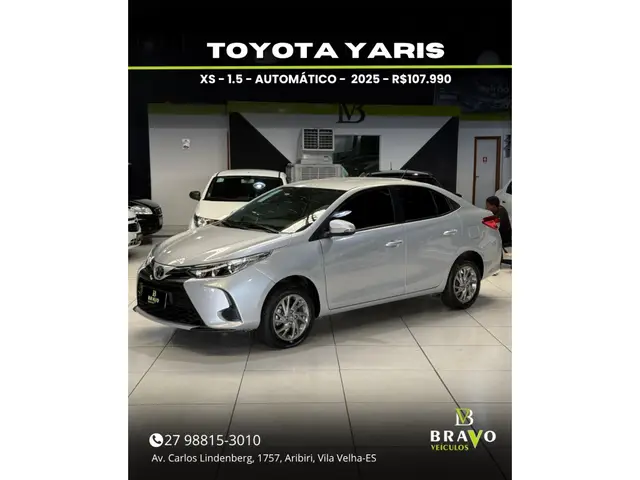 Carro Toyota Yaris 2025 XS 1.5 (Flex) (Aut)