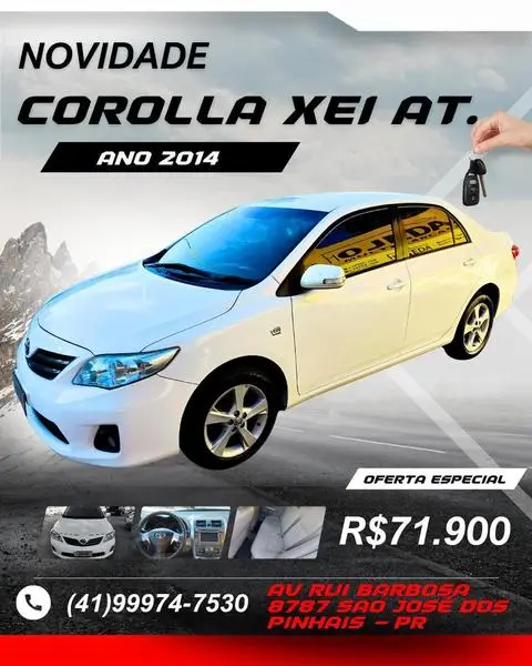 Carro Toyota Corolla 2014 2.0 XEi Multi-Drive S (Flex)