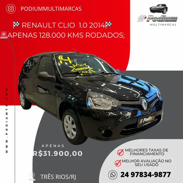 Carro Renault Clio 2014 Expression 1.0 16V (Flex)