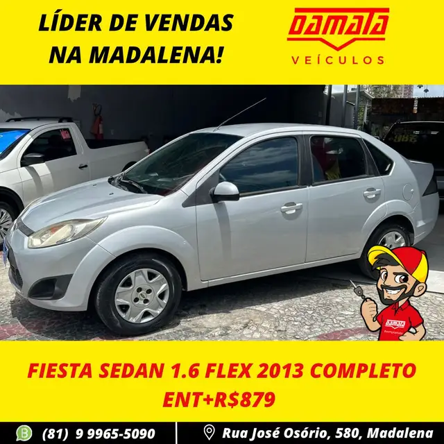 Carro Ford New Fiesta Sedan 2013 SE 1.6 (Flex)