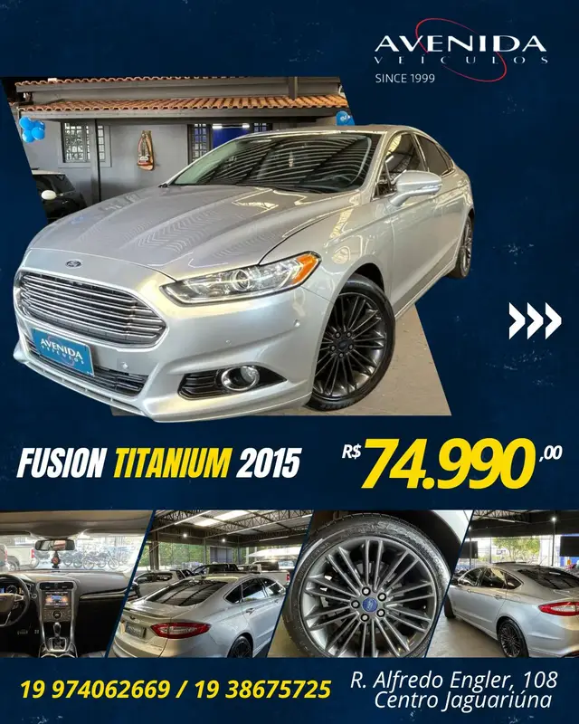 Carro Ford Fusion 2015 2.0 EcoBoost Titanium AWD (Aut)