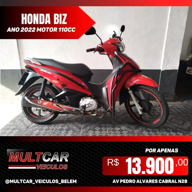 Moto Honda Biz 110i 2022 CBS