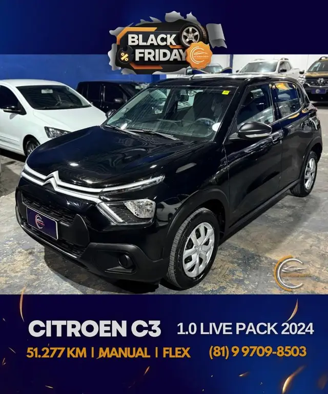 Carro Citroën C3 2024 Live Pack 1.0
