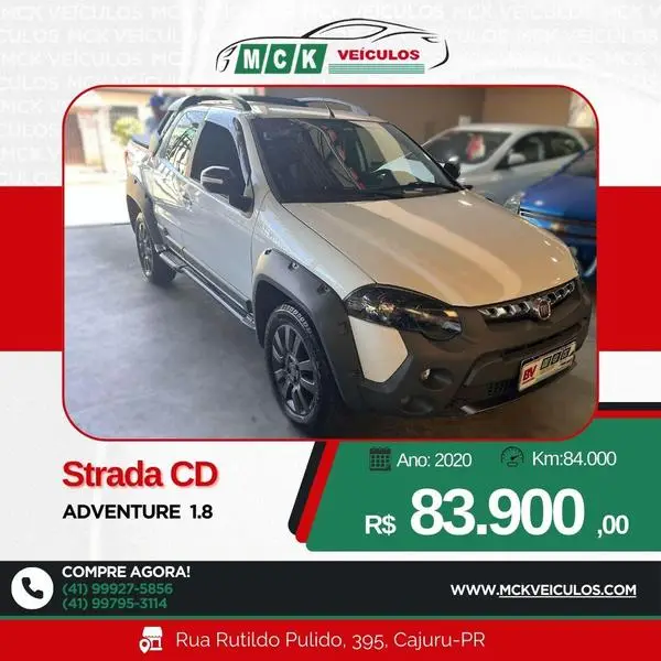 Carro Fiat Strada 2020 1.4 CS Freedom