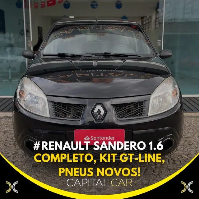 Carro Renault Sandero 2009 Authentique 1.6 8V Hi-Torque (flex)