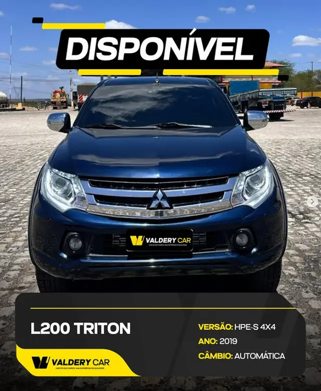 Carro Mitsubishi L200 Triton Sport 2019 Sport 2.4 DID-H HPE-S Top 4WD (Aut)