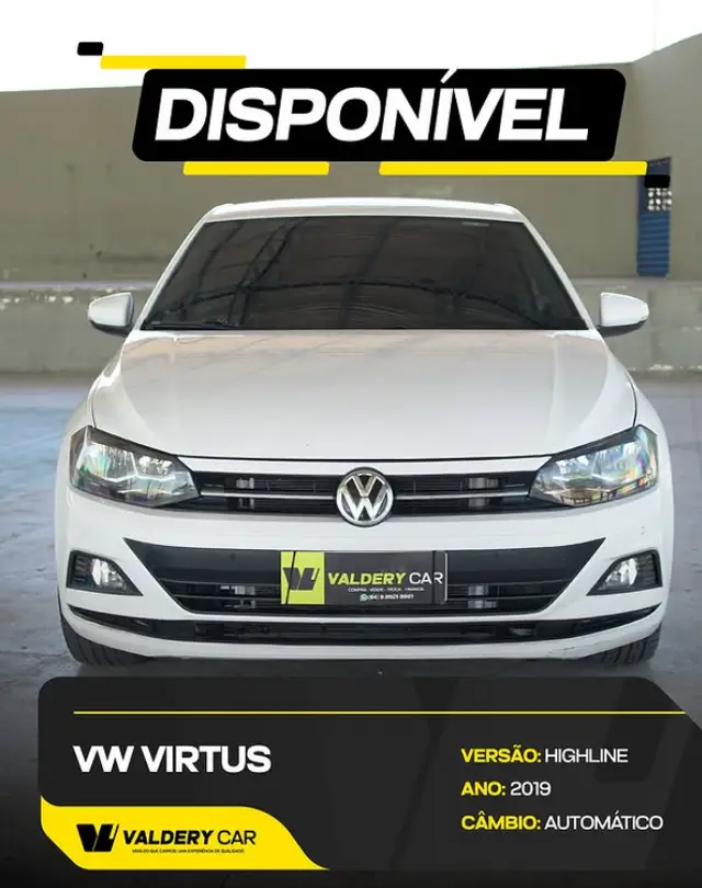 Carro Volkswagen Virtus 2019 1.0 200 TSI Highline (Flex) (Aut)
