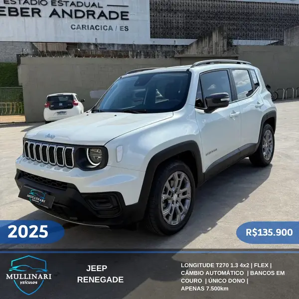 Carro Jeep Renegade 2025 Altitude T270 1.3 Turbo 4x2