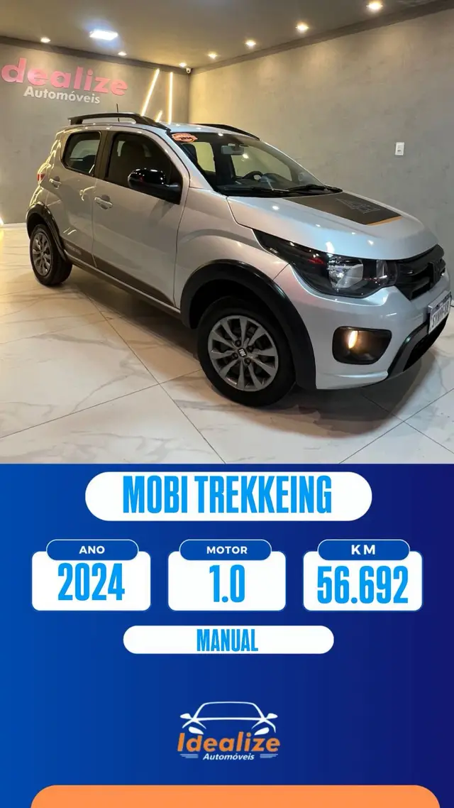 Carro Fiat Mobi 2024 Trekking 1.0