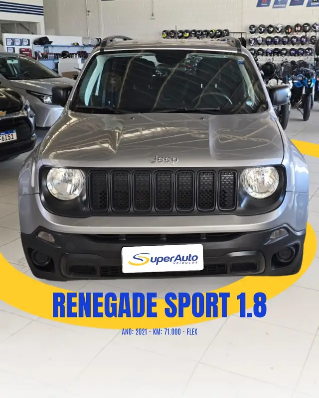 Carro Jeep Renegade 2021 Sport 1.8 4x2 (Aut) (Flex)