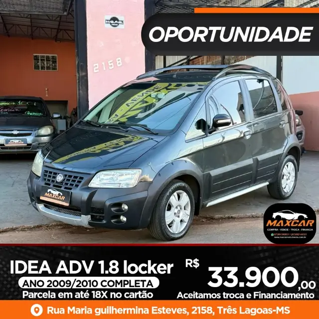 Carro Fiat Idea 2010 Adventure 1.8 (Flex)