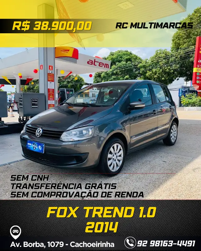 Carro Volkswagen Fox 2014 1.0 TEC (Flex) 4p