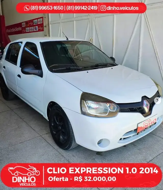 Carro Renault Clio 2014 Expression 1.0 16V (Flex)