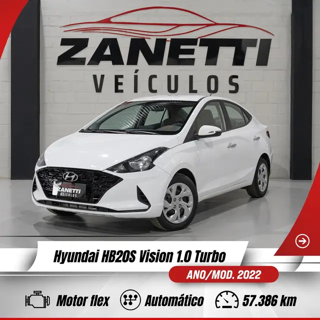 Carro Hyundai HB20S 2022 1.0 Vision (Aut) (Flex)
