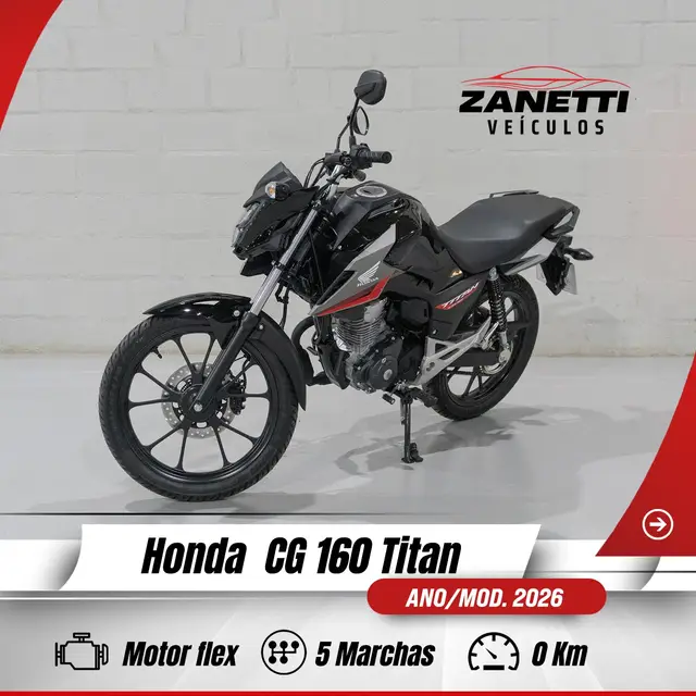 Moto Honda CG 160 2026 Titan