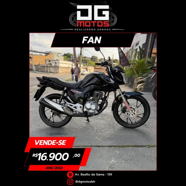 Moto Honda CG 160 2022 Fan