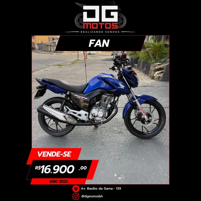 Moto Honda CG 160 2022 Fan