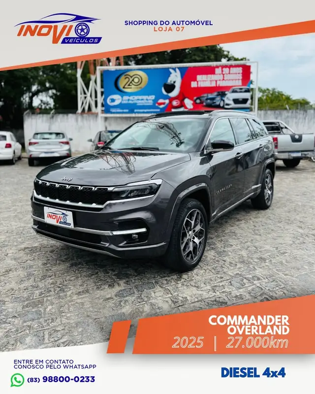 Carro Jeep Compass 2025 Overland 2.0 Hurricane 4x4 (Aut.)