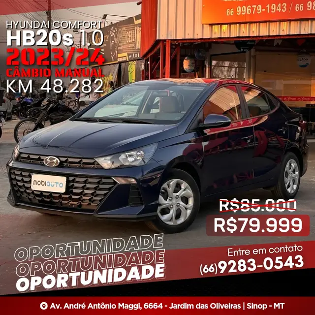 Carro Hyundai HB20S 2024 Comfort 1.0 (Flex)