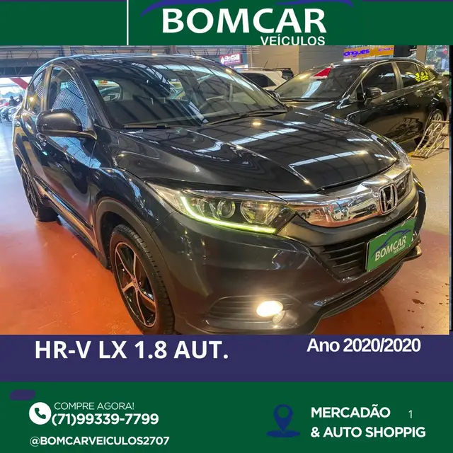 Carro Honda HR-V 2020 LX CVT 1.8 I-VTEC FlexOne