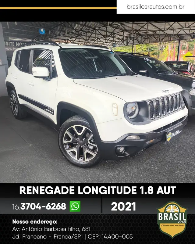 Carro Jeep Renegade 2021 Longitude 1.8 4x2 (Aut) (Flex)