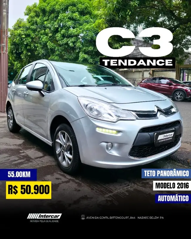Carro Citroën C3 2016 Tendance 1.6 VTI 120 (Flex) (Aut)