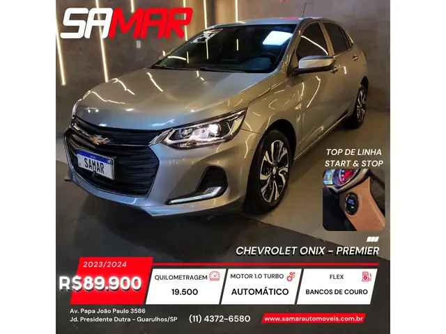 Carro Chevrolet Onix 2024 Premier 1.0 Turbo (Aut.)