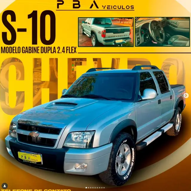 Carro Chevrolet S10 Cabine Dupla 2010 S10 Advantage 4x2 2.4 (Flex) (Cab Dupla)