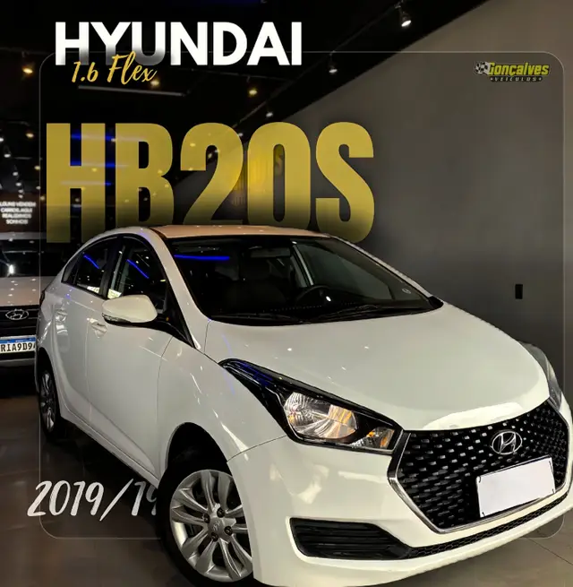 Carro Hyundai HB20S 2019 1.6 Comfort Plus (Aut) (Flex)
