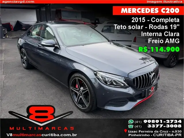 Carro Mercedes-Benz Classe C 2015 C 200 Avantgarde