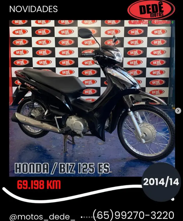 Moto Honda Biz 125 2014 ES