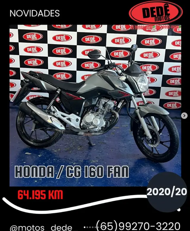 Moto Honda CG 160 2020 Fan