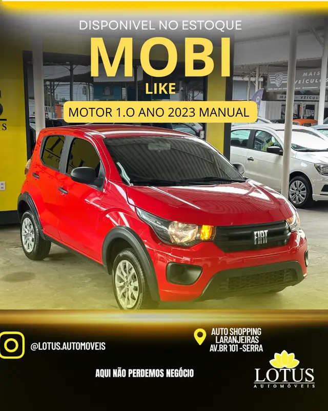 Carro Fiat Mobi 2023 Like 1.0 (Flex)