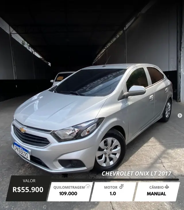 Carro Chevrolet Onix 2017 1.0 LT SPE/4