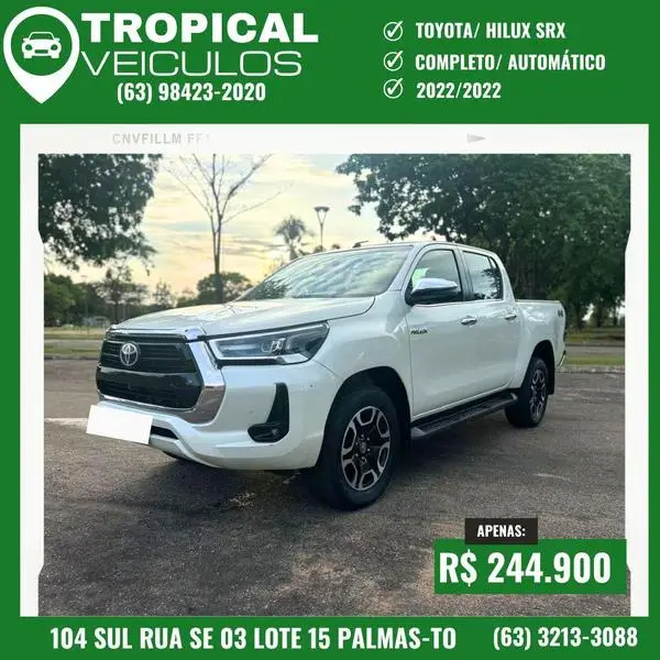 Carro Toyota Hilux Cabine Dupla 2022 GR-S 4x4 2.8 TDI Dies. Aut.