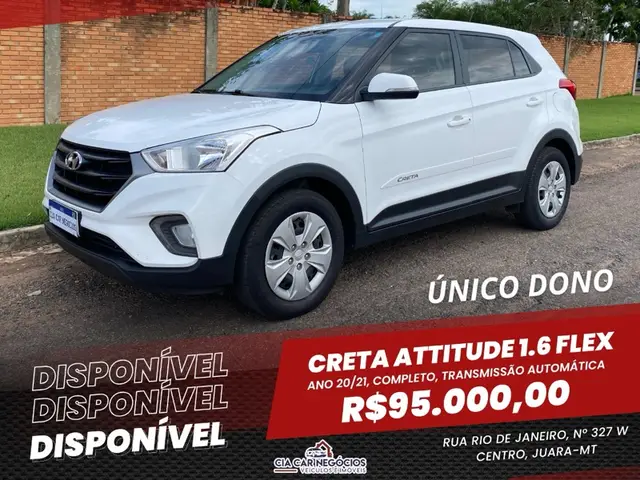 Carro Hyundai Creta 2021 Attitude 1.6 (Aut) (Flex)