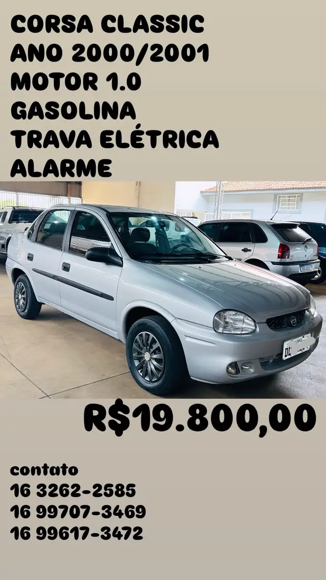 Carro Chevrolet Corsa Hatch 2001 Wind 1.0 MPFi 2p